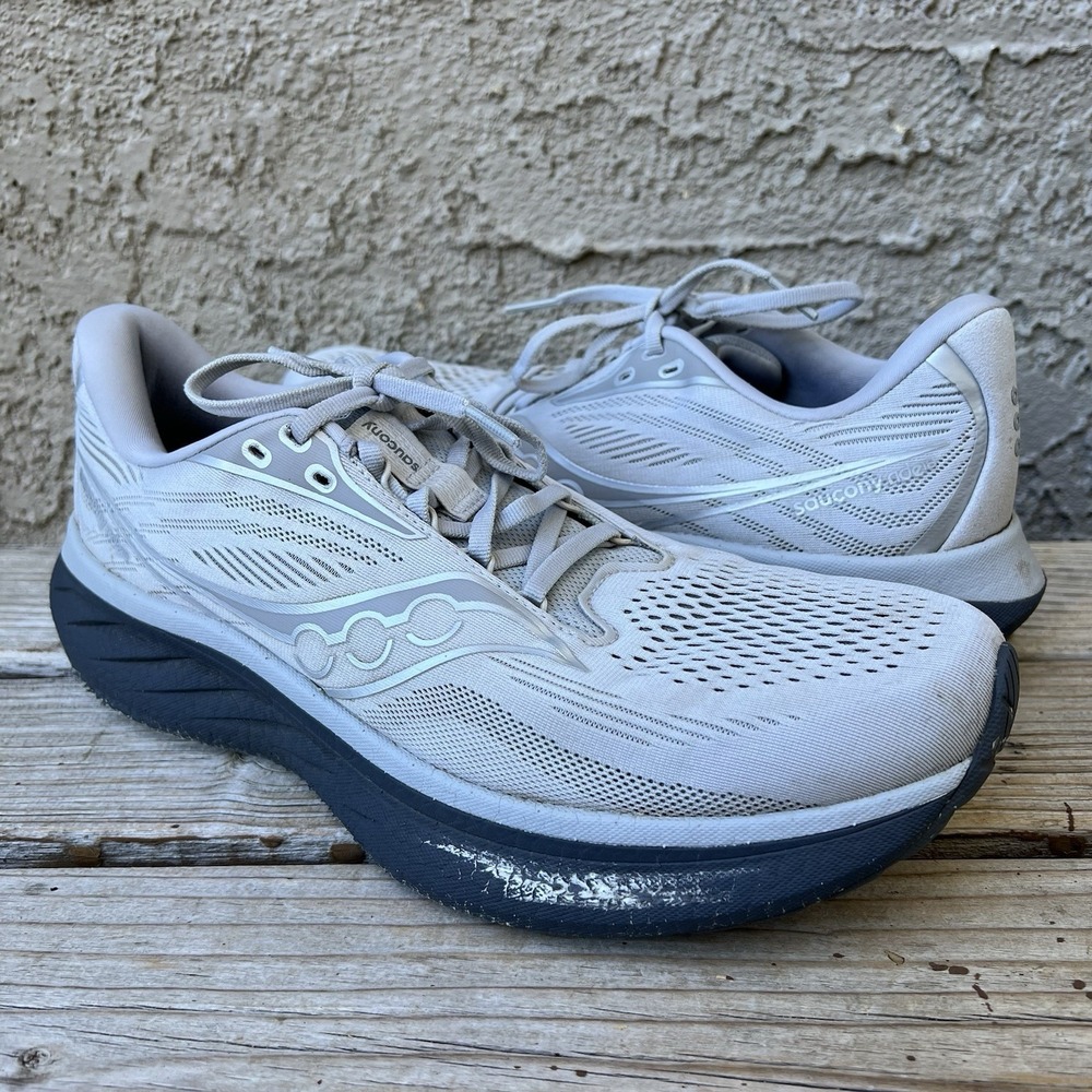 Saucony Shoes Men Size 10 Ride 18 Running Cloud/Shadow
